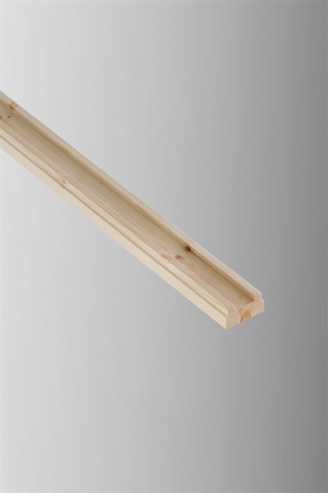 Cheshire Mouldings Base Rail Pine 32 x 62mm x 2.4m