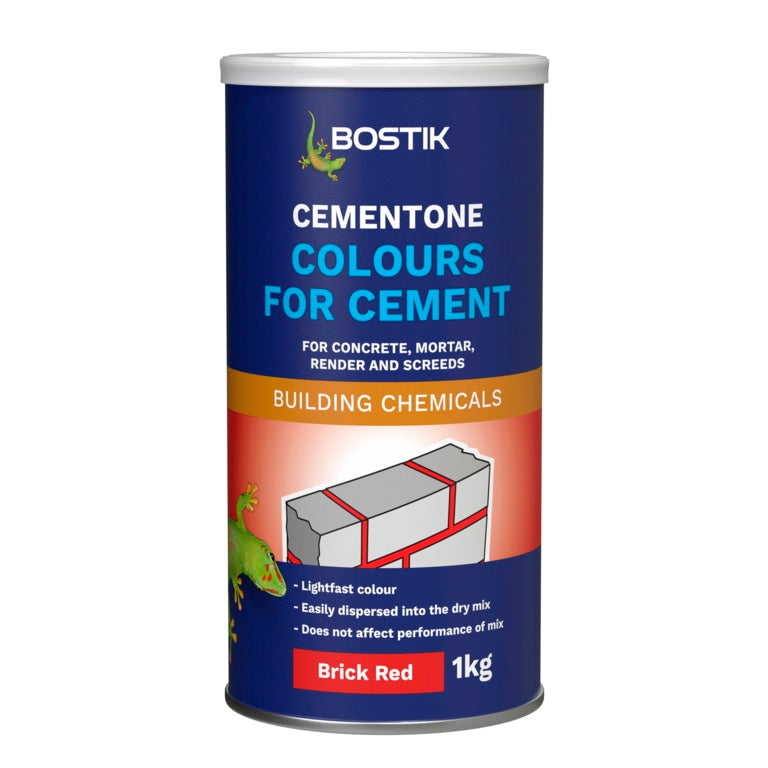 Cementone Colours For Cement 1kg - Brick Red