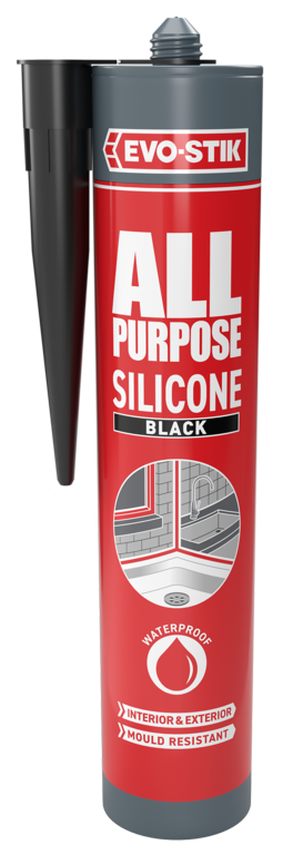 Evo-Stik All Purpose Flexible Silicone Sealant Black