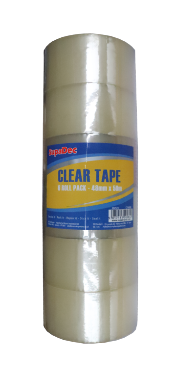SupaDec Clear Tape Single Roll