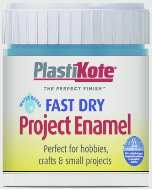 PlastiKote Fast Dry Enamel Brush On Harbour Blue - 59ml Bottle