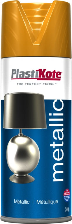 PlastiKote Metallic Paint Aerosol 400ml Brass