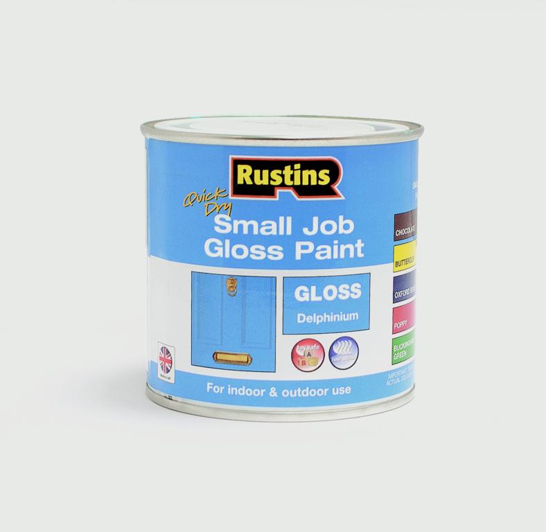Rustins Quick Dry Small Job Gloss 250ml Delphinium
