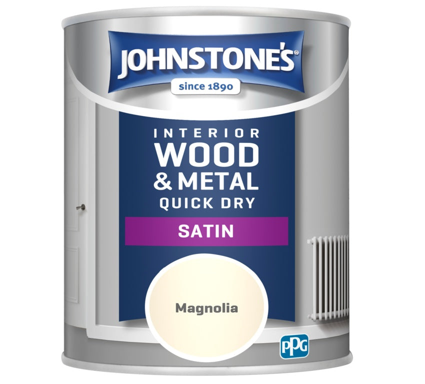 Johnstones Quick Dry Satin 750ml Magnolia