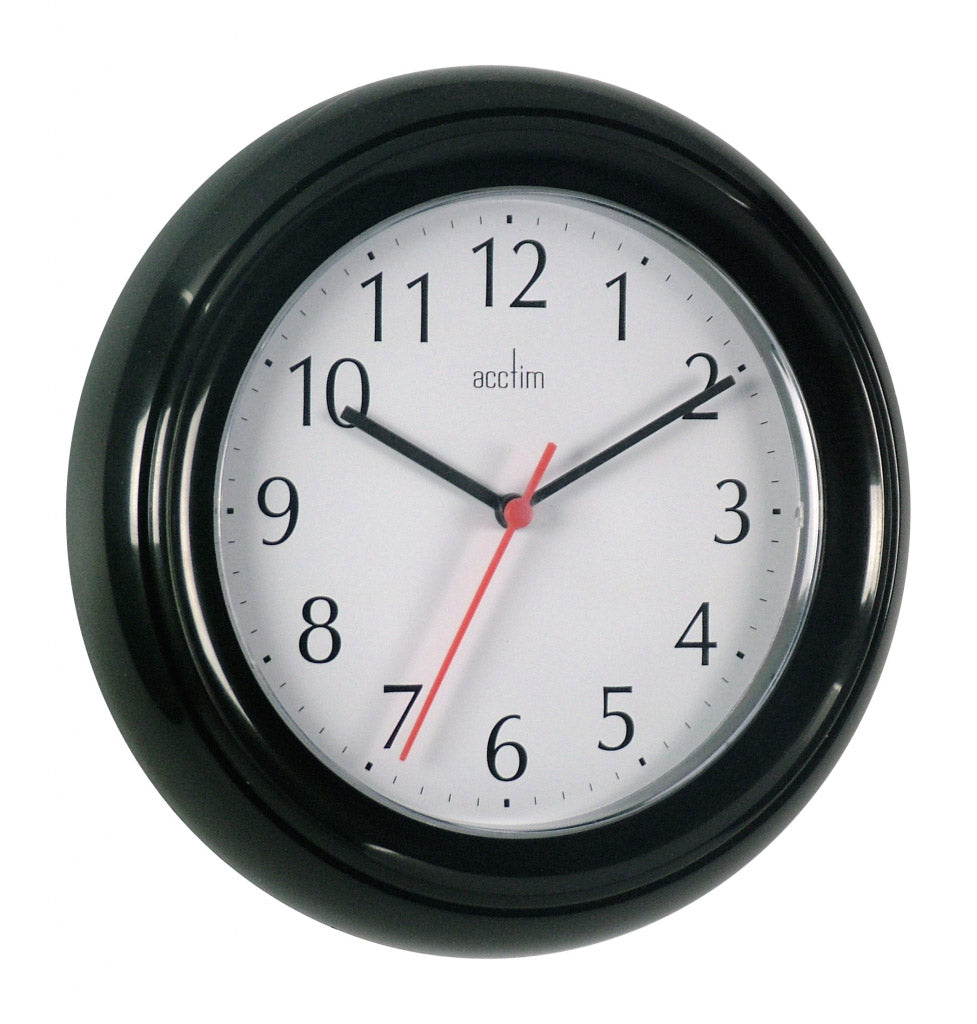 Acctim Wycombe Wall Clock Black