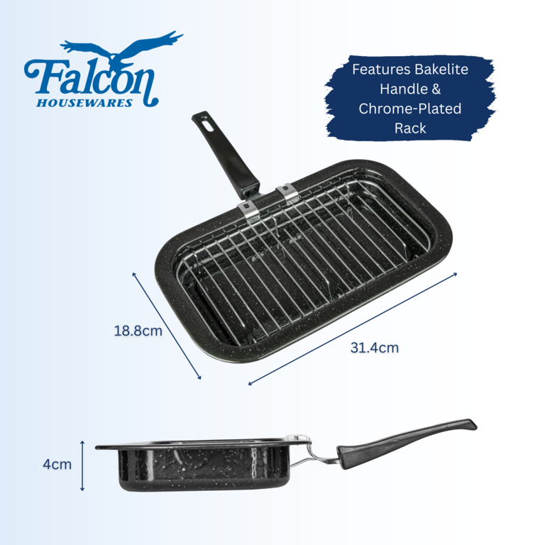 Falcon Black Enamel Mini Grill Pan