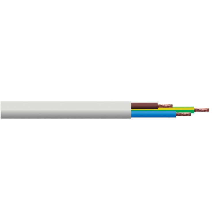 Doncaster Cable 3 Core White Flex