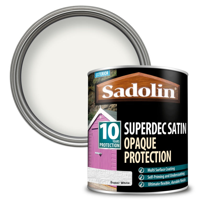 Sadolin Superdec Satin 1L Super White