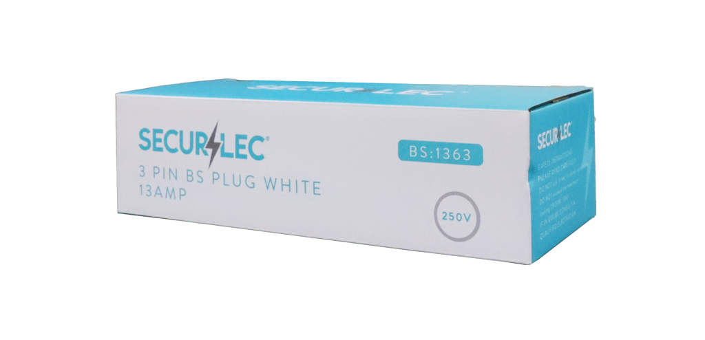 Securlec 3 Pin BS Plug White 13Amp 250V
