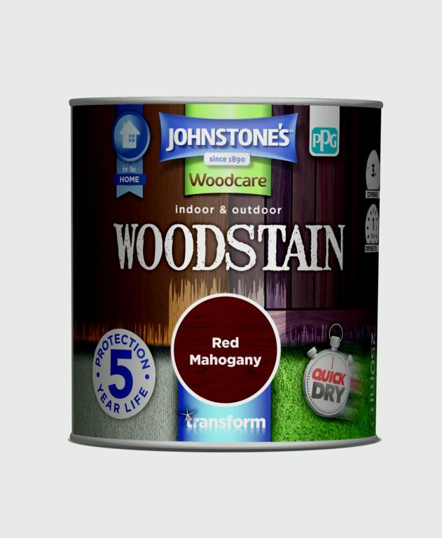 Johnstones Indoor & Outdoor Woodstain 250ml Red Mahogany