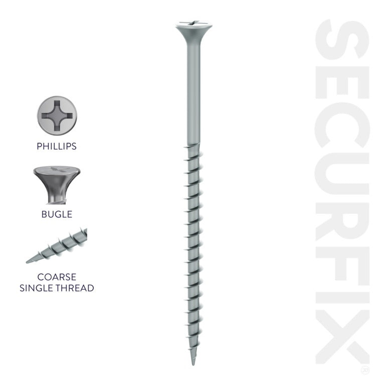 Securfix Drywall Screws 9 x 2 15/16"-4.2 x 75mm | Pack of 500