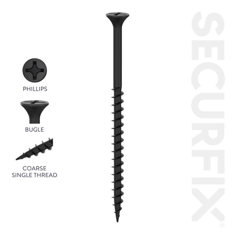 Securfix Drywall Screws 6 x 1 5/8"-3.5 x 42mm | Pack of 200
