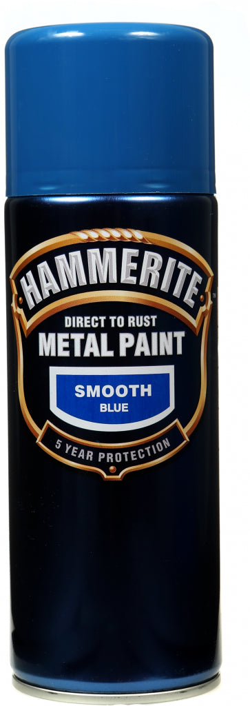 Hammerite Metal Paint 400ml Aerosol Smooth Blue
