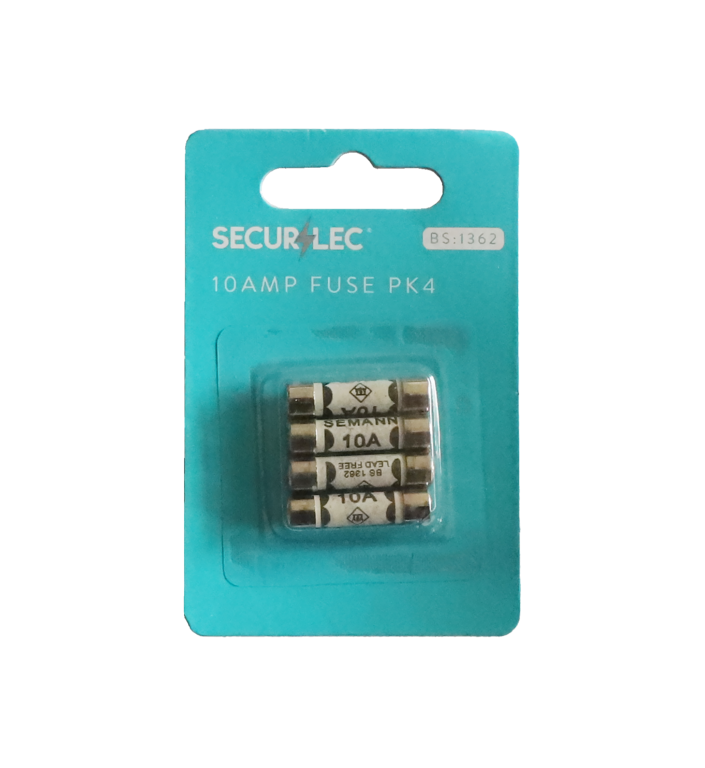Securlec 10A BS1362 Fuses Blister Pack