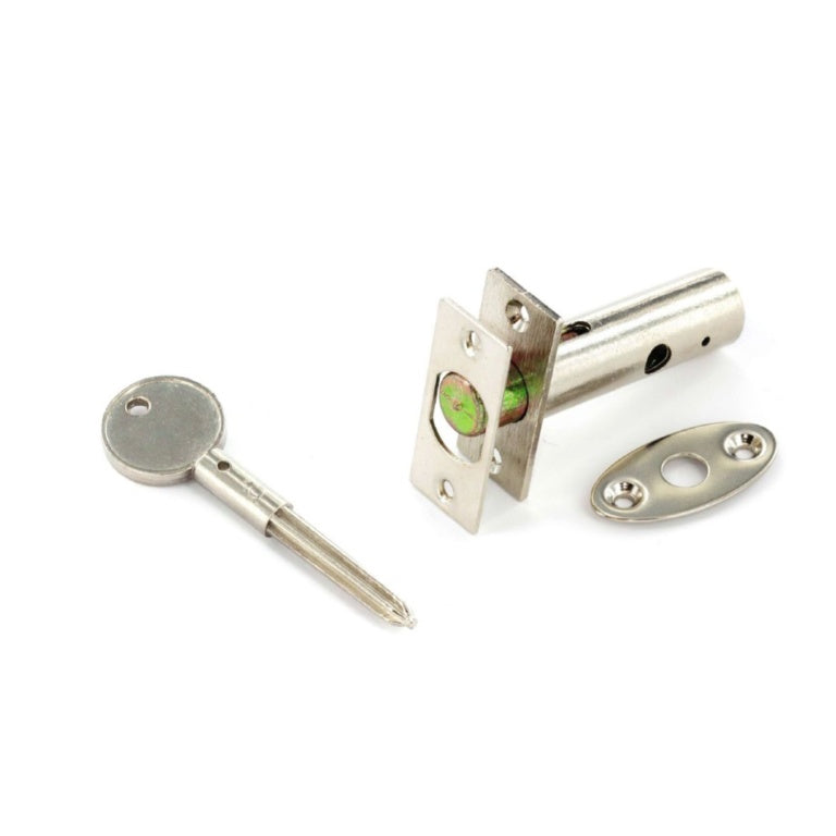 Securit Security Bolt & Key Nickel Plated