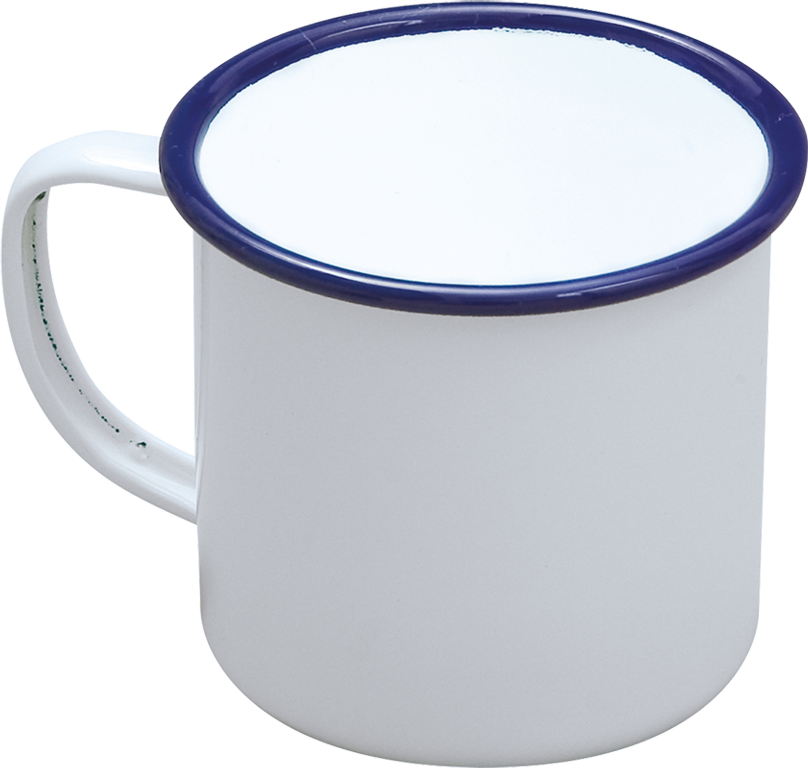 Falcon Enamel Mug - Traditional White 8cm x 284ml