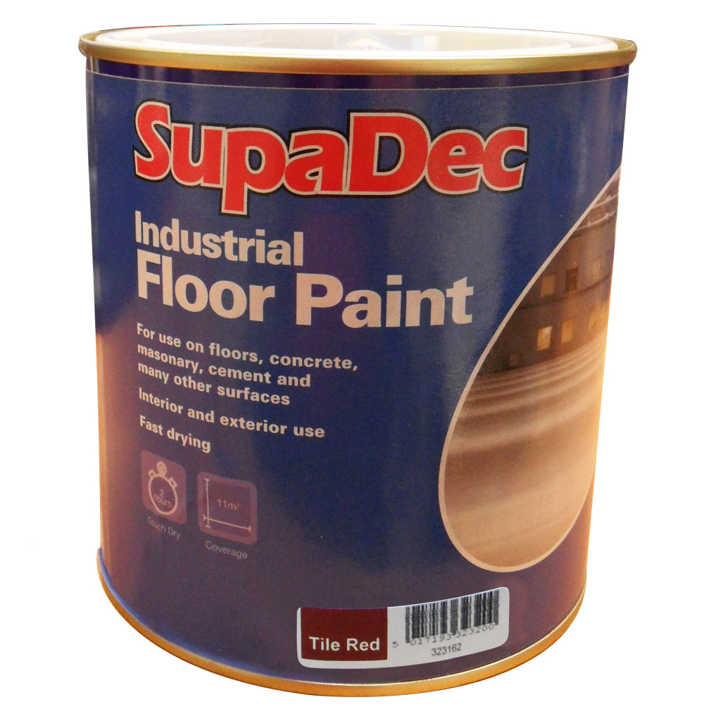 SupaDec Industrial Floor Paint 1L Tile Red