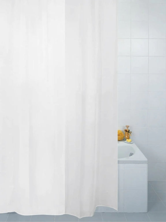 Blue Canyon Plain Shower Curtain White 330