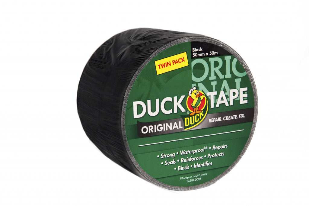 Duck Tape Original Twin Pack 50mm x 50m Black