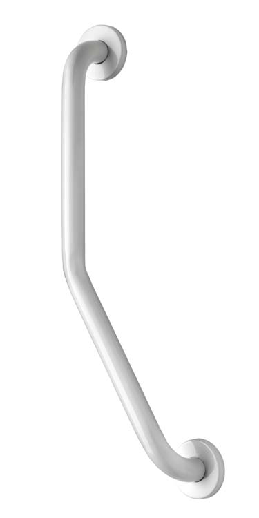 Croydex Angled Grab Bar with Concealed Fixing 60cm - White