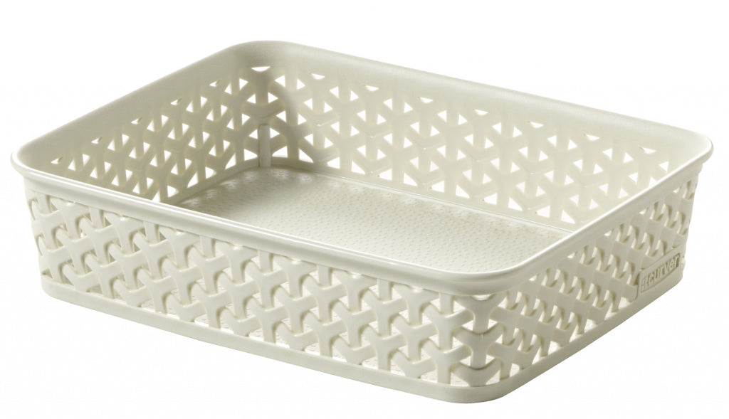 Curver My Style Rattan Tray Vintage White A5