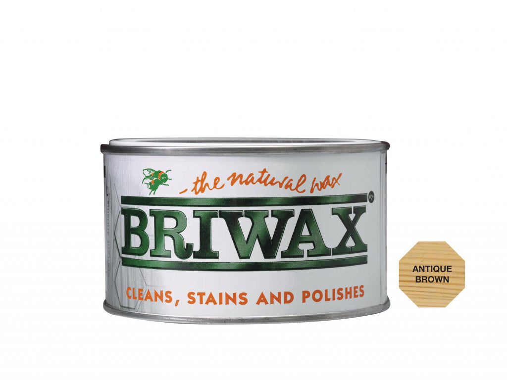 Briwax Natural Wax 400g Antique Brown
