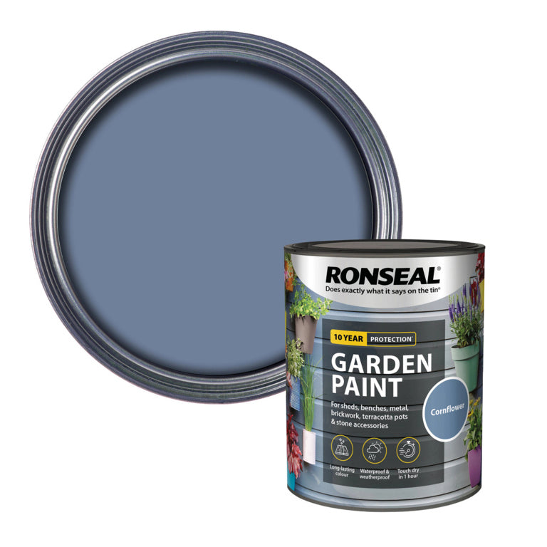 Ronseal Garden Paint 750ml Cornflower