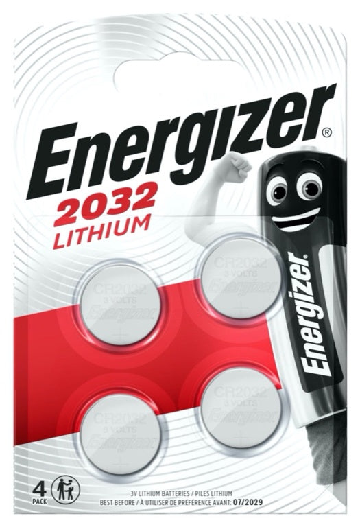 Energizer Lithium Battery CR2032 Pack 4