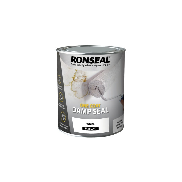 Ronseal One Coat Damp Seal White 750ml