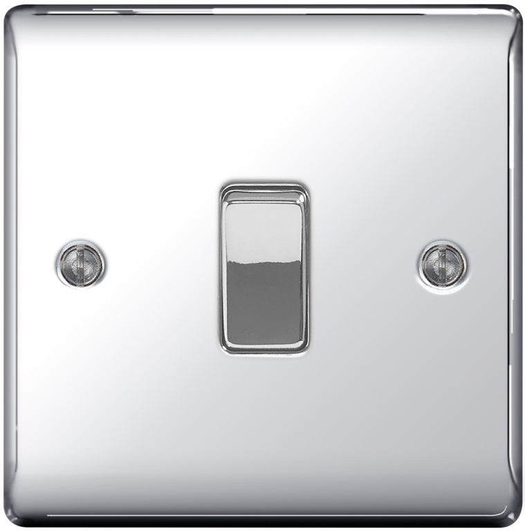 Metal Chrome 10ax Plate Switch 2 Way