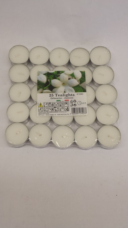 Prices Candles Tealights Pack 25 Jasmine