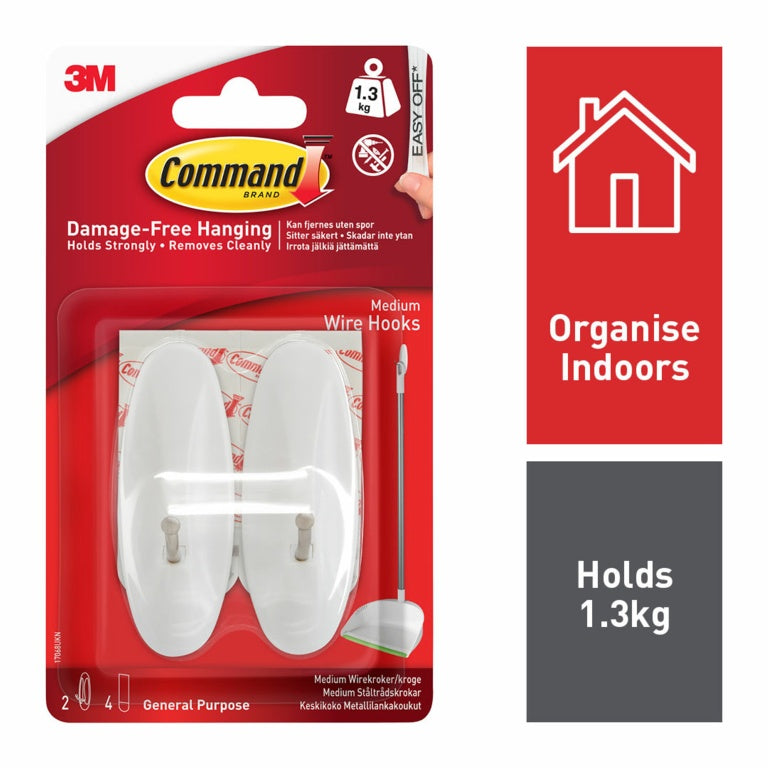 Commandâ„¢ Medium Wire Hooks