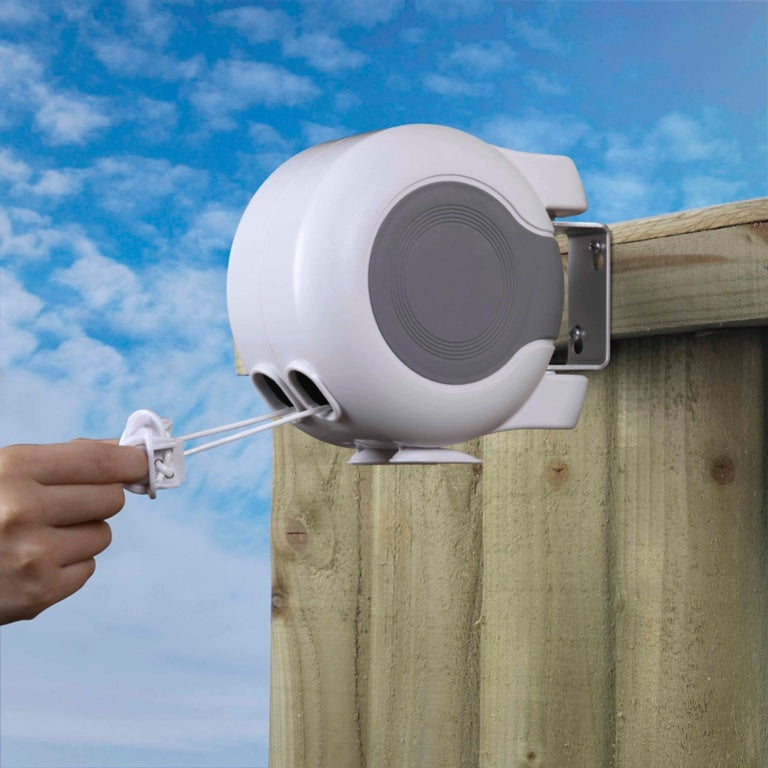 SupaHome Retractable Clothes Line 30m - Double Line Reel
