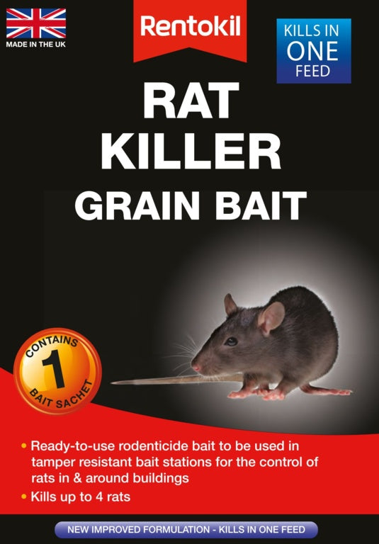 Rentokil Rat Killer Grain Bait Single Sachet