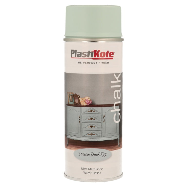 PlastiKote Chalk Spray Paint 400ml Classic Duck Egg
