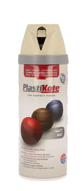 PlastiKote Twist & Spray Paint 400ml French Grey Matt