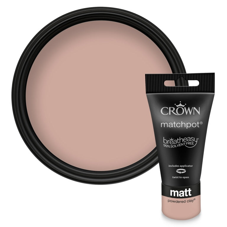 Crown Matt Emulsion 40ml Powdered Clay
