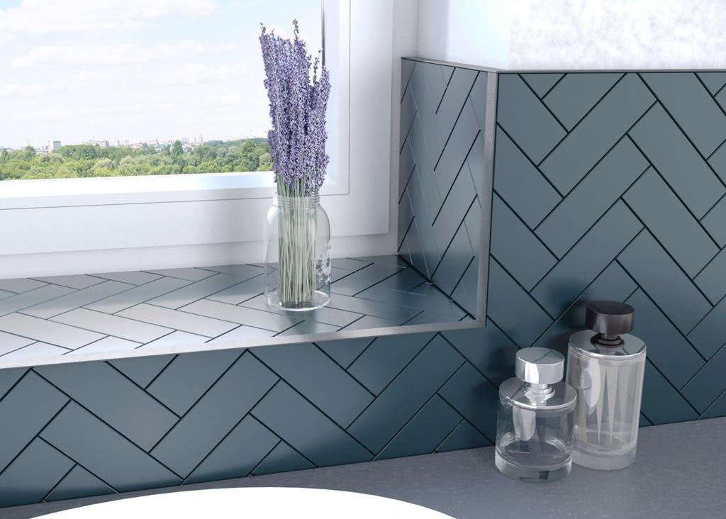 Tile Rite L Profile Trim 10mm x 2.44m Cast Iron