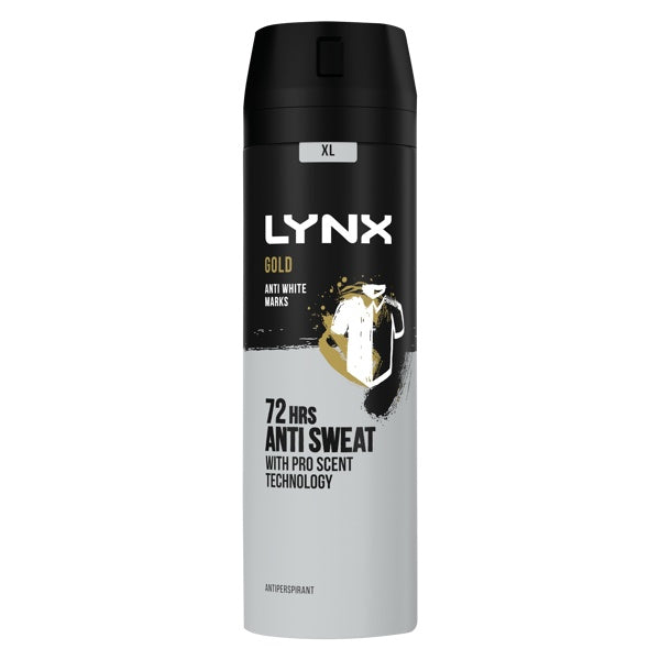 Lynx Anti Perspirant Aersol 200ml Gold