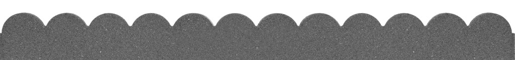 Primeur Flexi Curve Scallop Border Grey 5x10x120cm