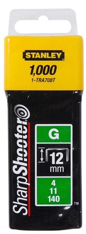 Stanley Heavy Duty Staples Pack 1000 12mm