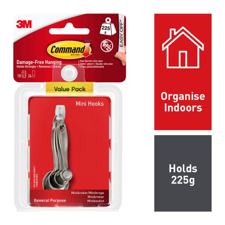 Commandâ„¢ Mini Hooks Value Pack