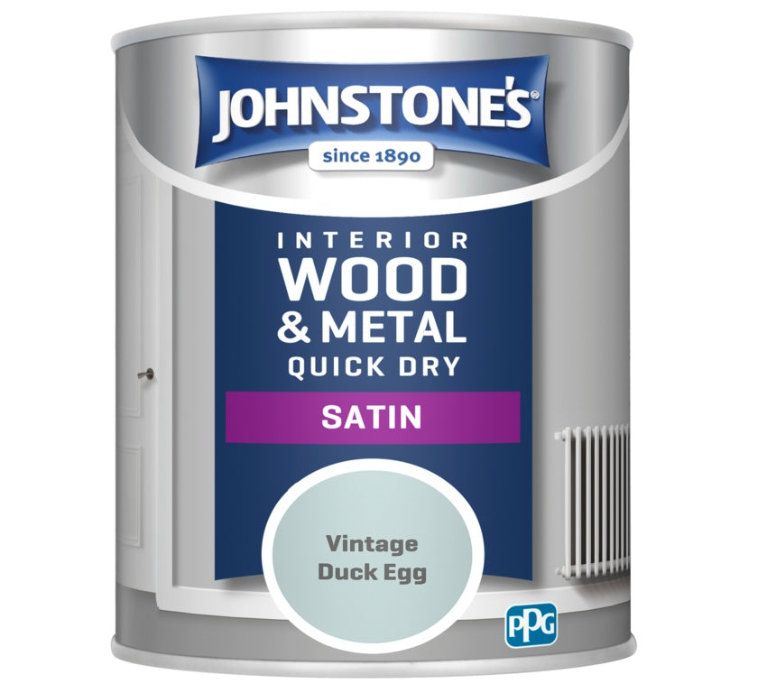 Johnstones Quick Dry Satin 750ml Vintage Duck Egg