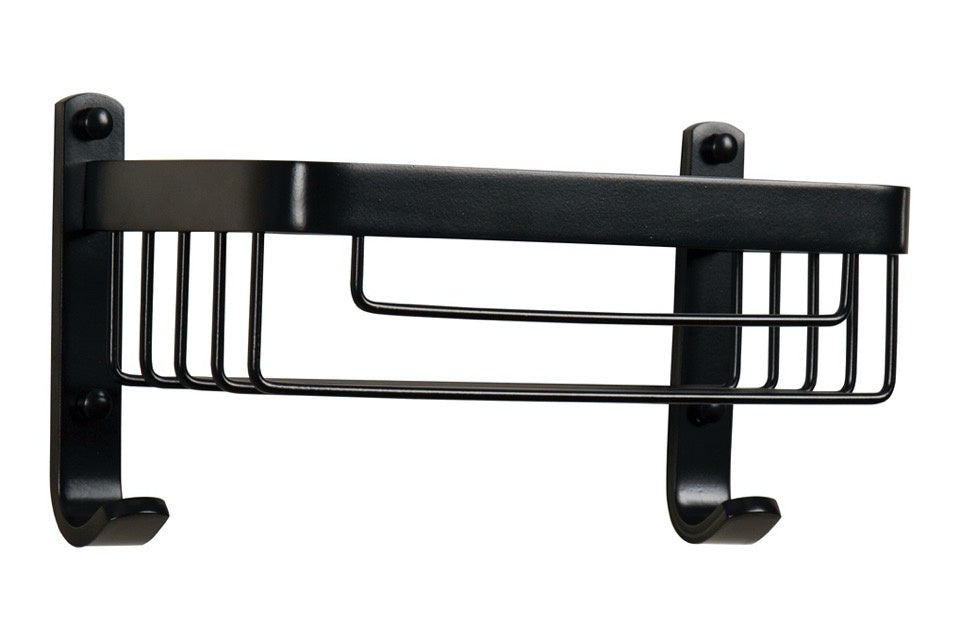 Croydex Aluminium Chunk Large Basket Black