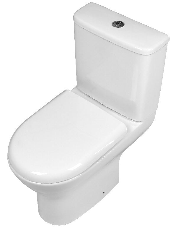 SP One Box Pure Close Coupled Rimless Round Toilet & Seat