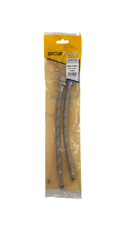 Securplumb Flexi Tap Connector With Valve Pack 2