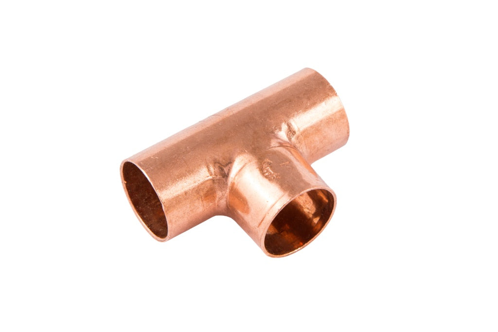 Securplumb WRAS Equal Tee End Feed 15mm Pack 10