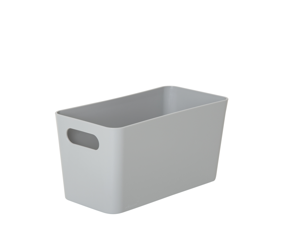 Wham Studio Rectangular Basket 20 x 10 x 10cm Cool Grey