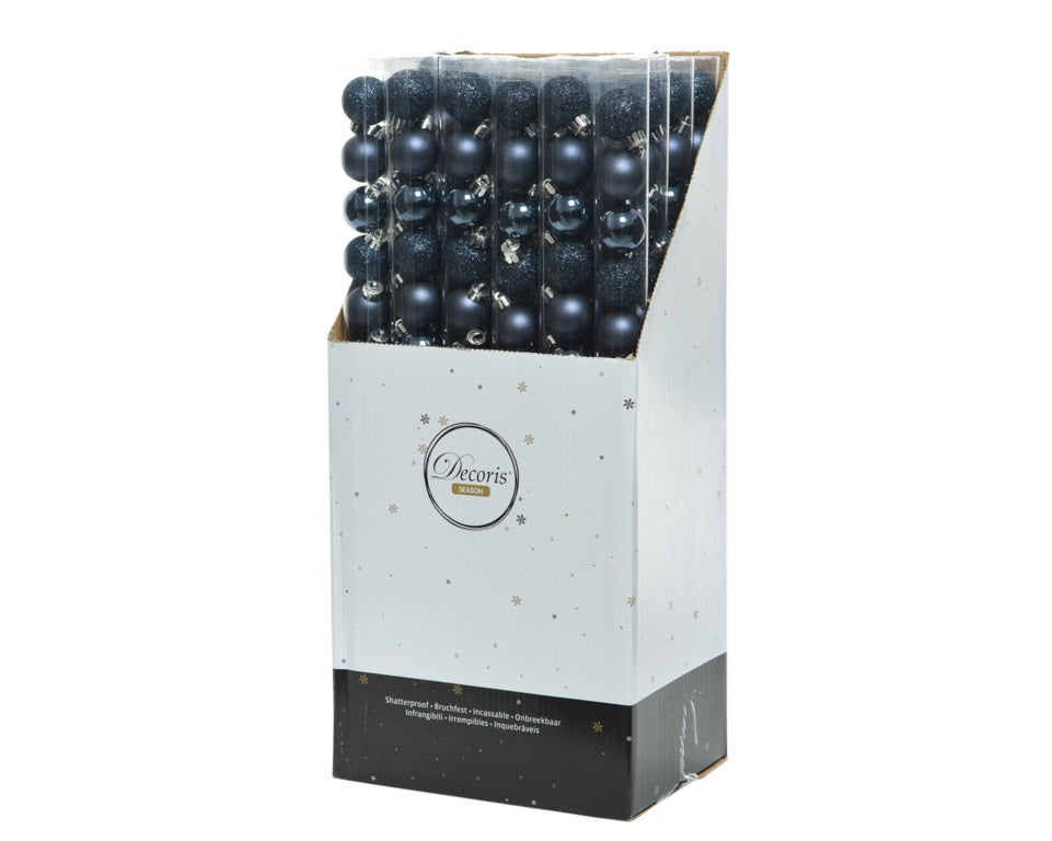 Kaemingk Shatterproof Baubles 3cm Night Blue