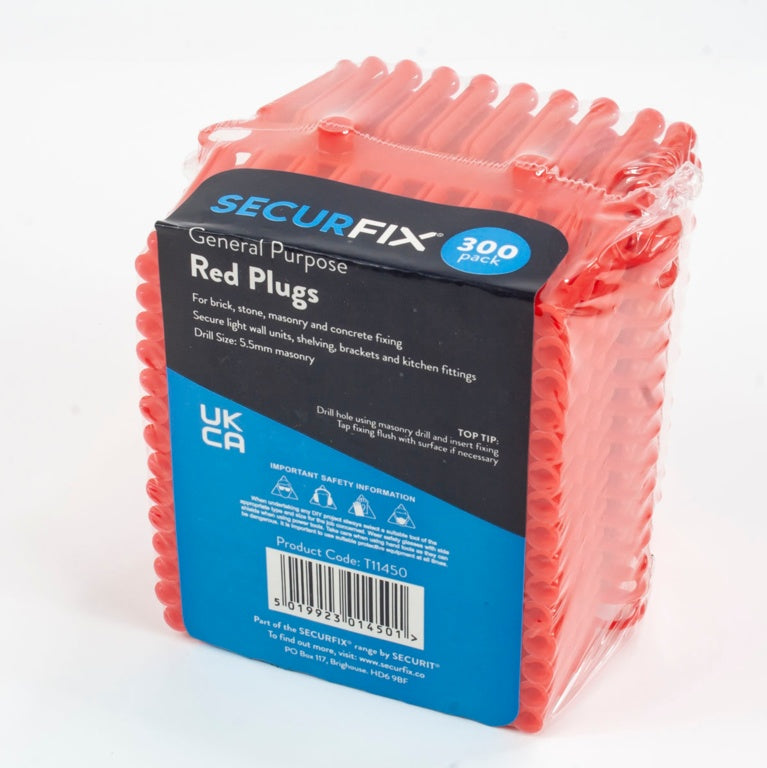 Standard Wall Plugs Red